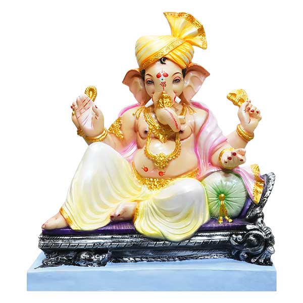 Peshway Ganpati 24 Inch Shadu Murti (Free Pooja Box) - Deep Ganesh Arts ...