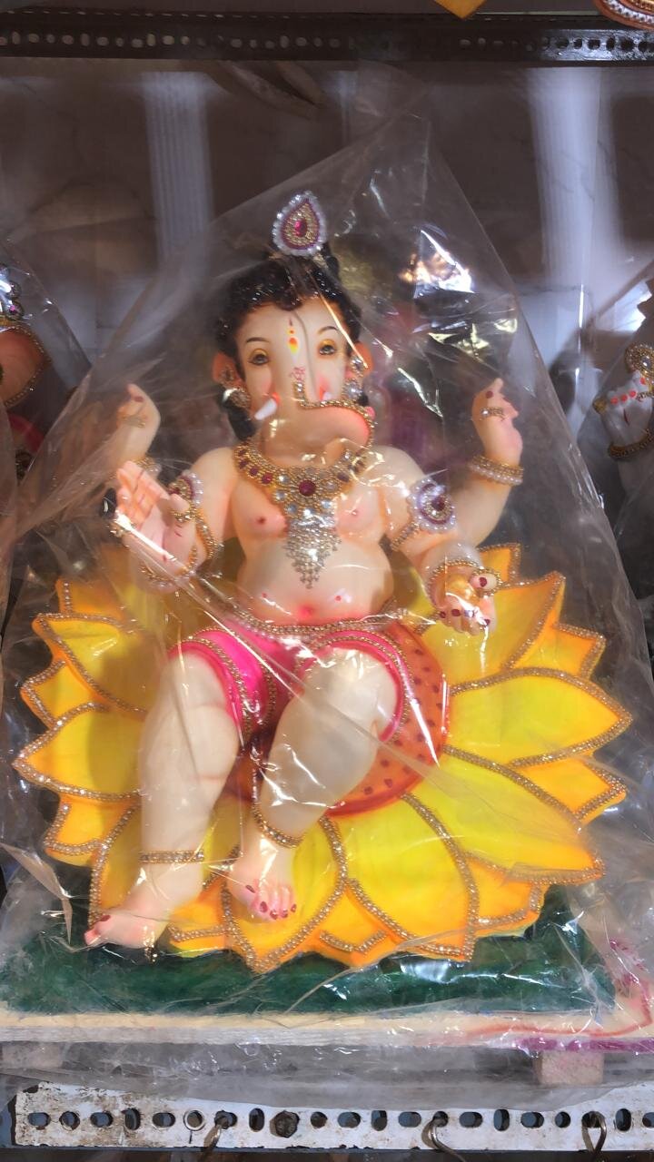 BalGanesh on Sunflower 20 Inch Shadu Murti - Deep Ganesh Arts ...
